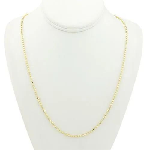 10k Yellow Gold Ball Chain 2.5 mm