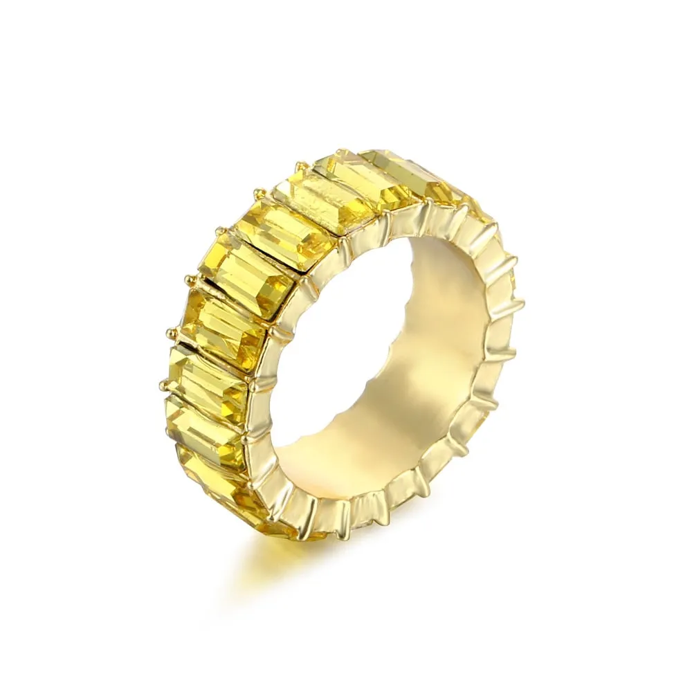 3A Zircon Crystal Luxury Fashion Ring