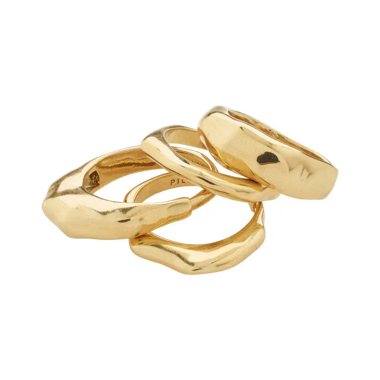 Asher Recycled Rings 4 in 1 | Gold