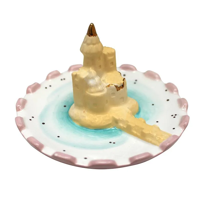 By The Sea Sand Castle  Dish With Gift Box