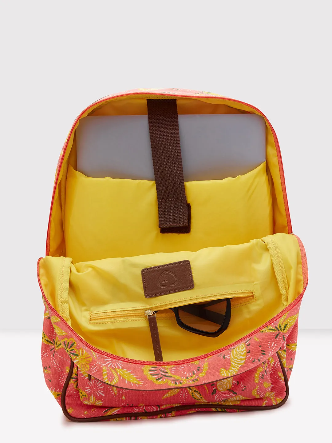 Caprese Hazel Laptop Backpack Large Coral