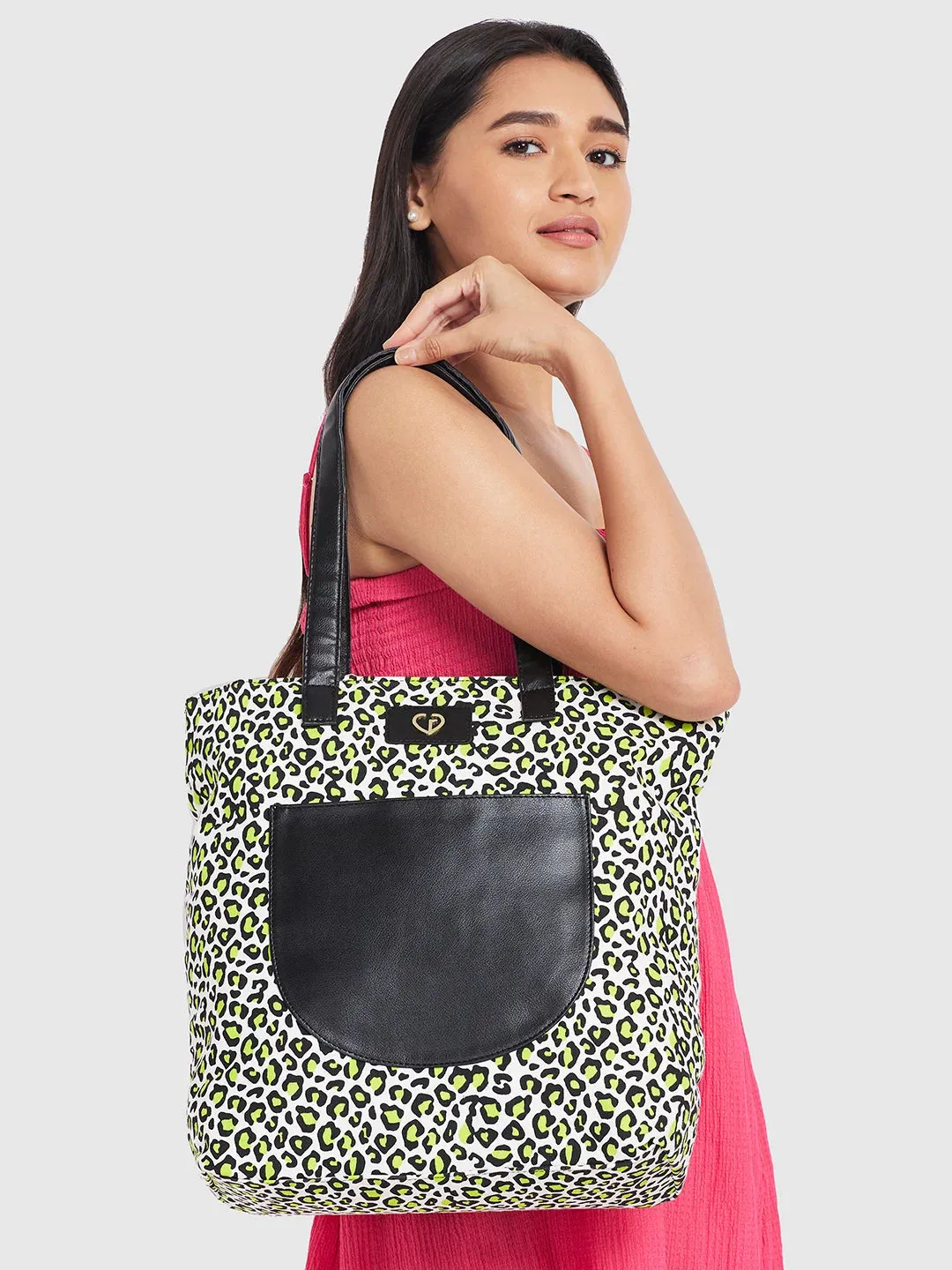 Caprese Karel Tote Large Lime Green