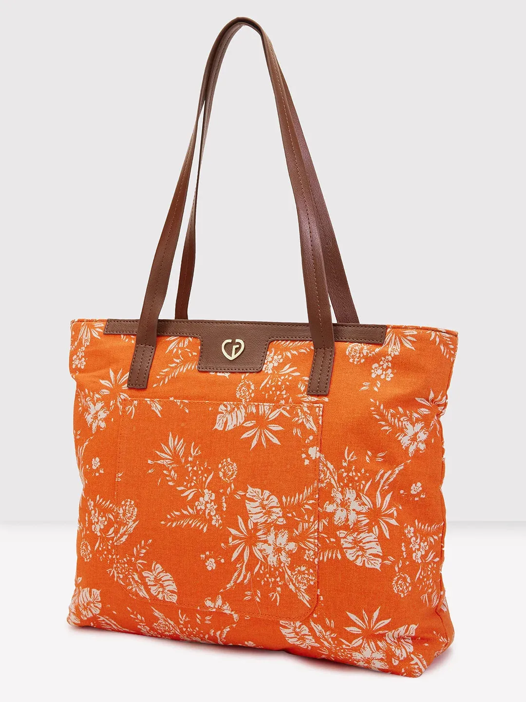 Caprese Kendall Tote Large Orange