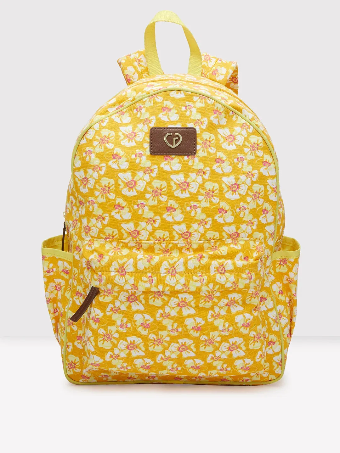 Caprese Shay Laptop Backpack Large Amber Yellow