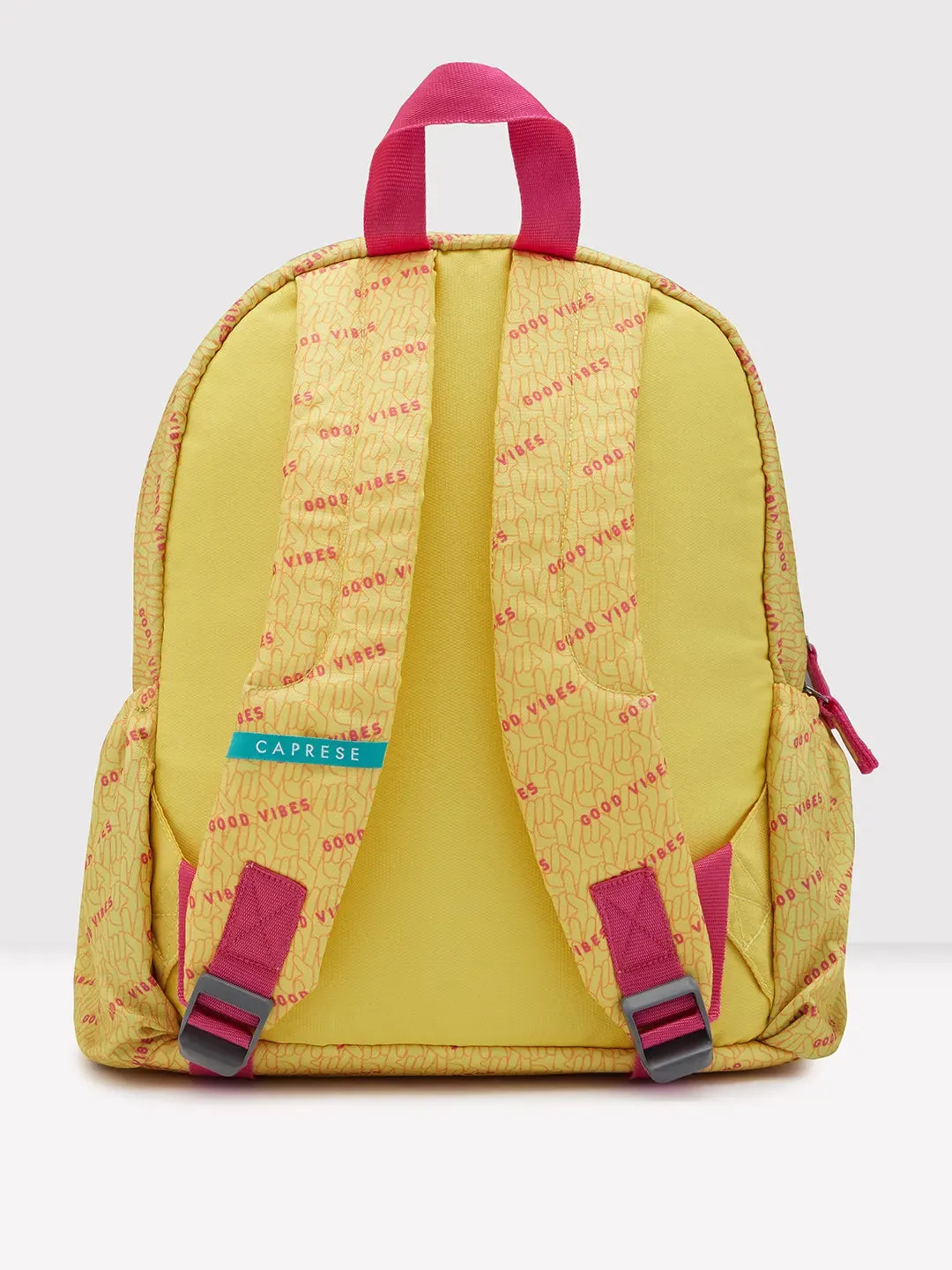 Caprese Zoe Backpack Medium Dual Compartment Yellow