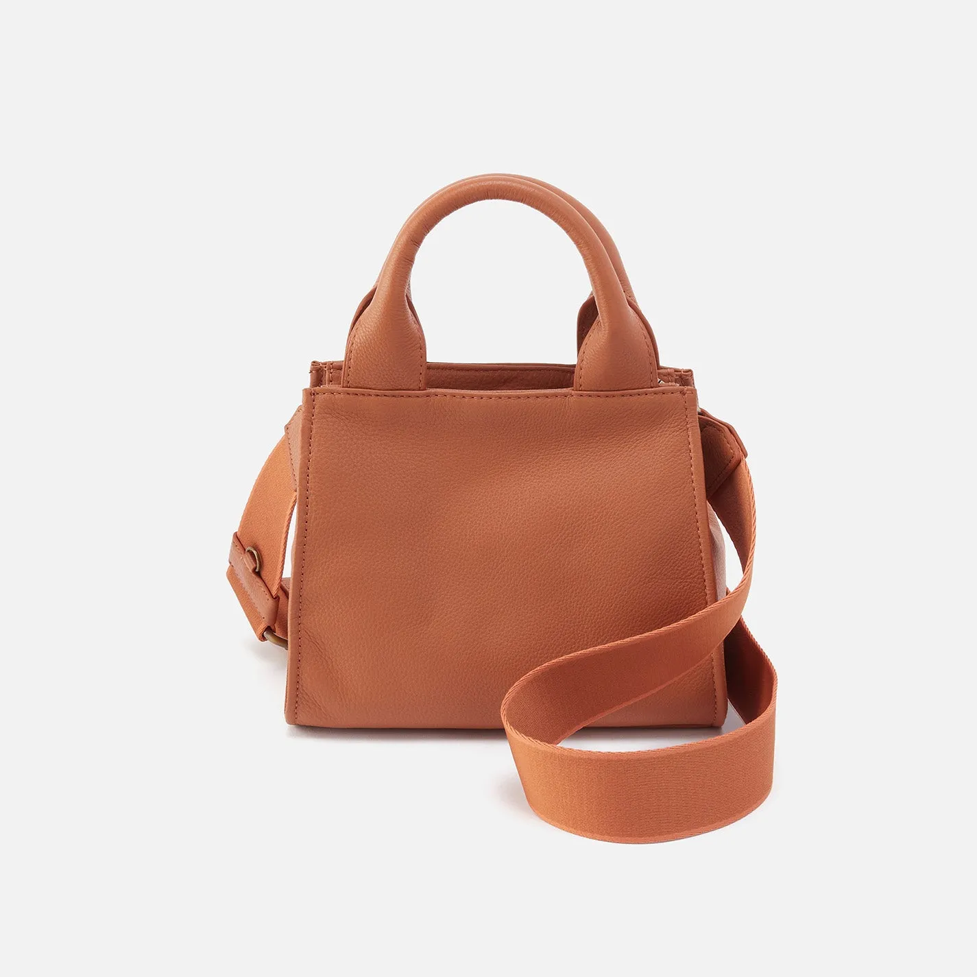 Cass Small Tote In Pebbled Leather - Butterscotch