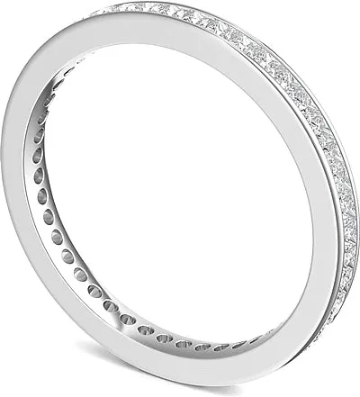 Channel Set Princess Cut Diamond Eternity Ring 1.00ct tw