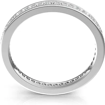 Channel Set Princess Cut Diamond Eternity Ring 1.00ct tw