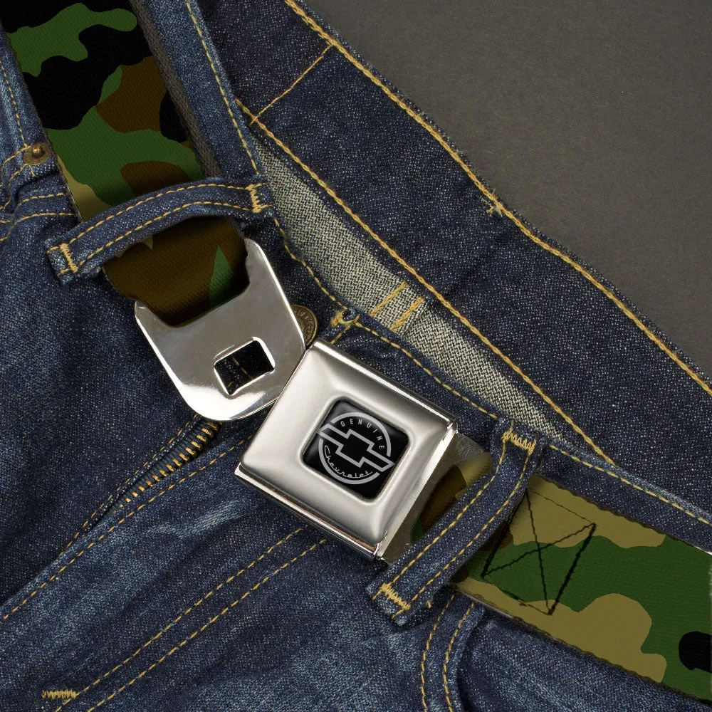 Chevy Seatbelt Belt - Camo Olive Webbing