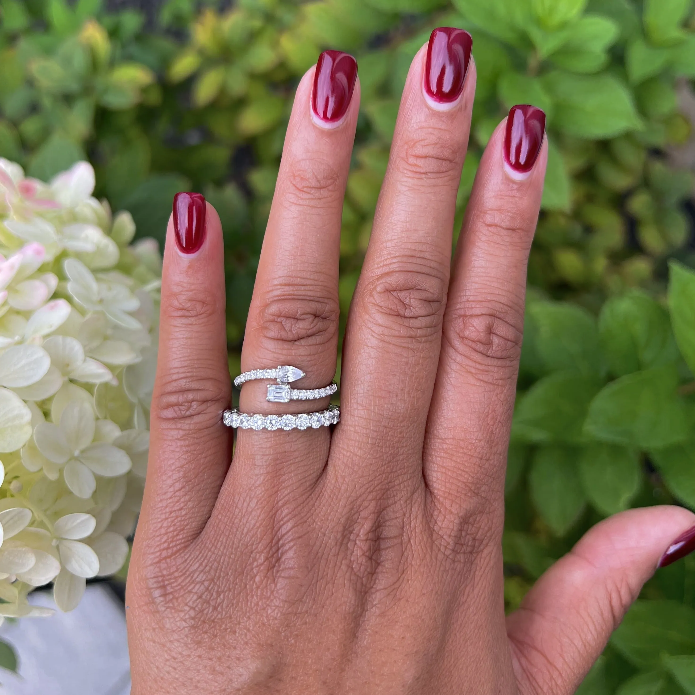 Cubic Zirconia Eternity Band Ring