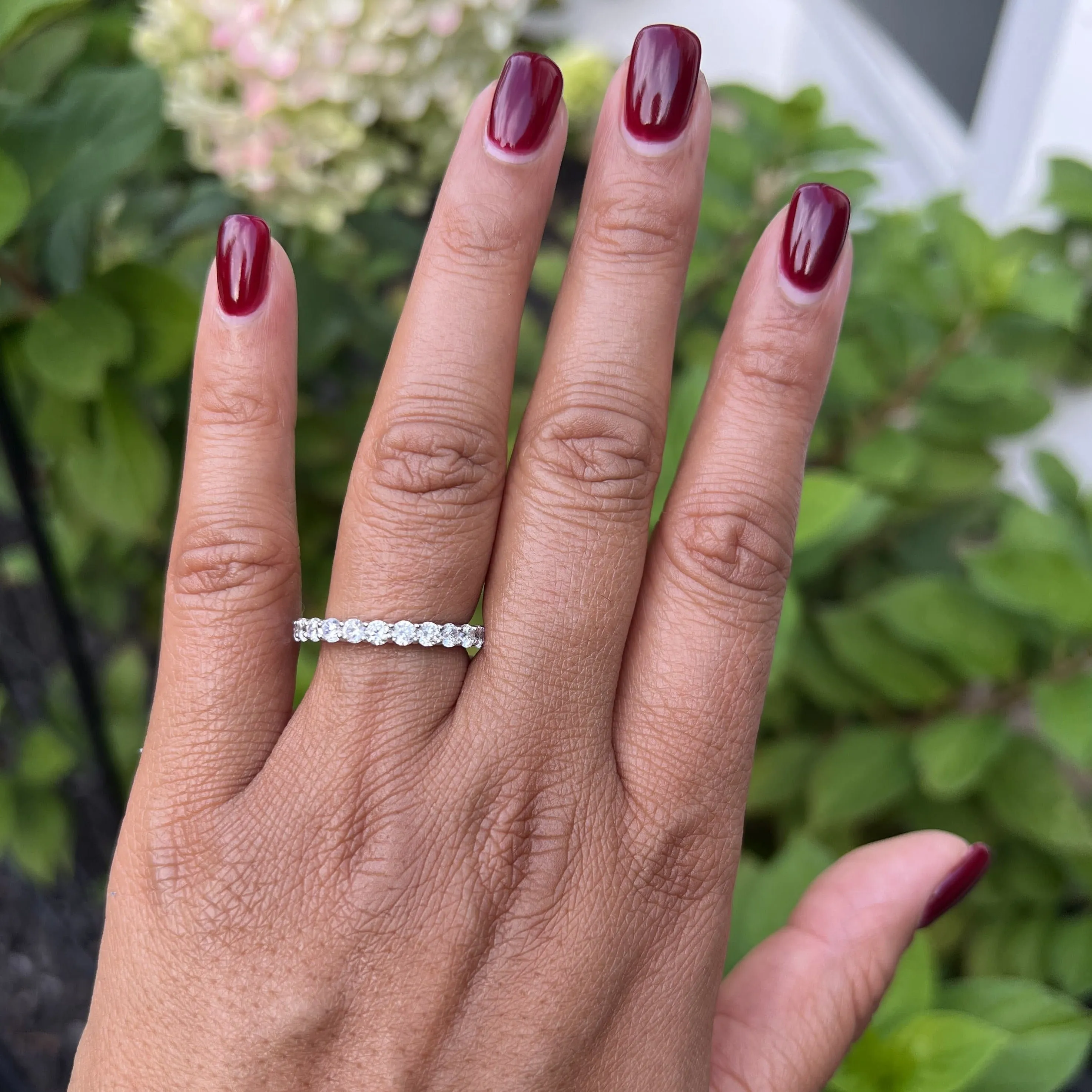 Cubic Zirconia Eternity Band Ring