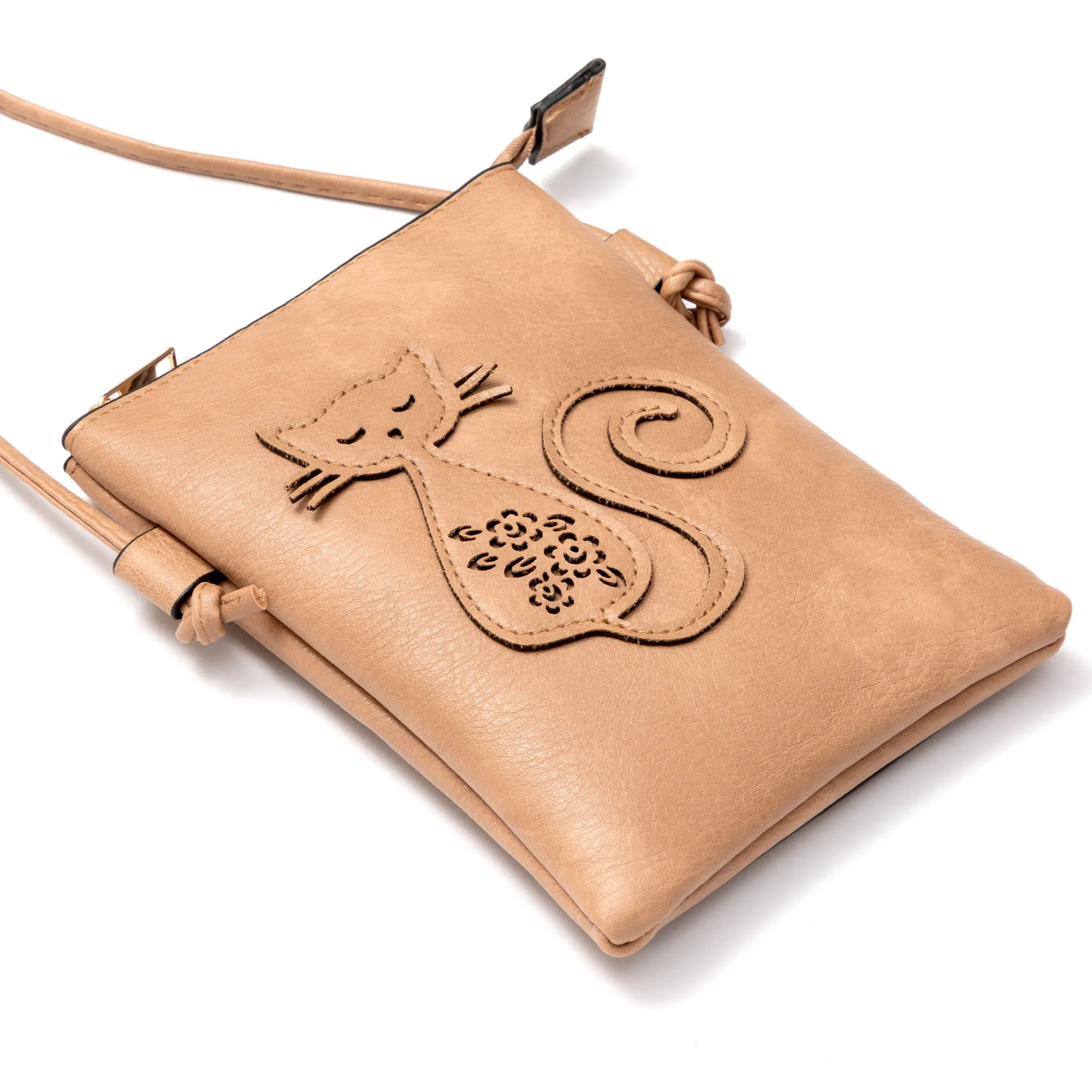 Cut Out Cat Crossbody Bag