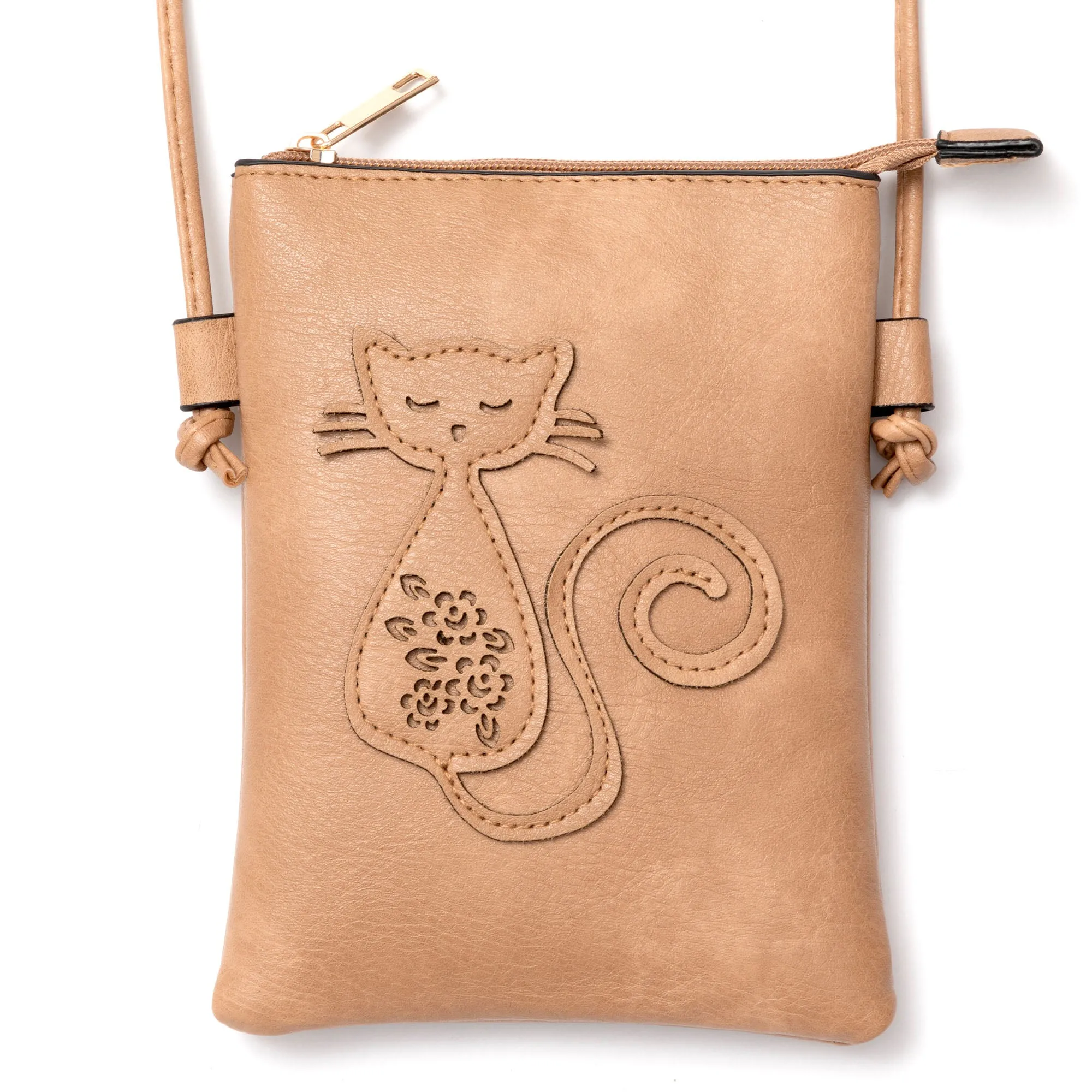 Cut Out Cat Crossbody Bag