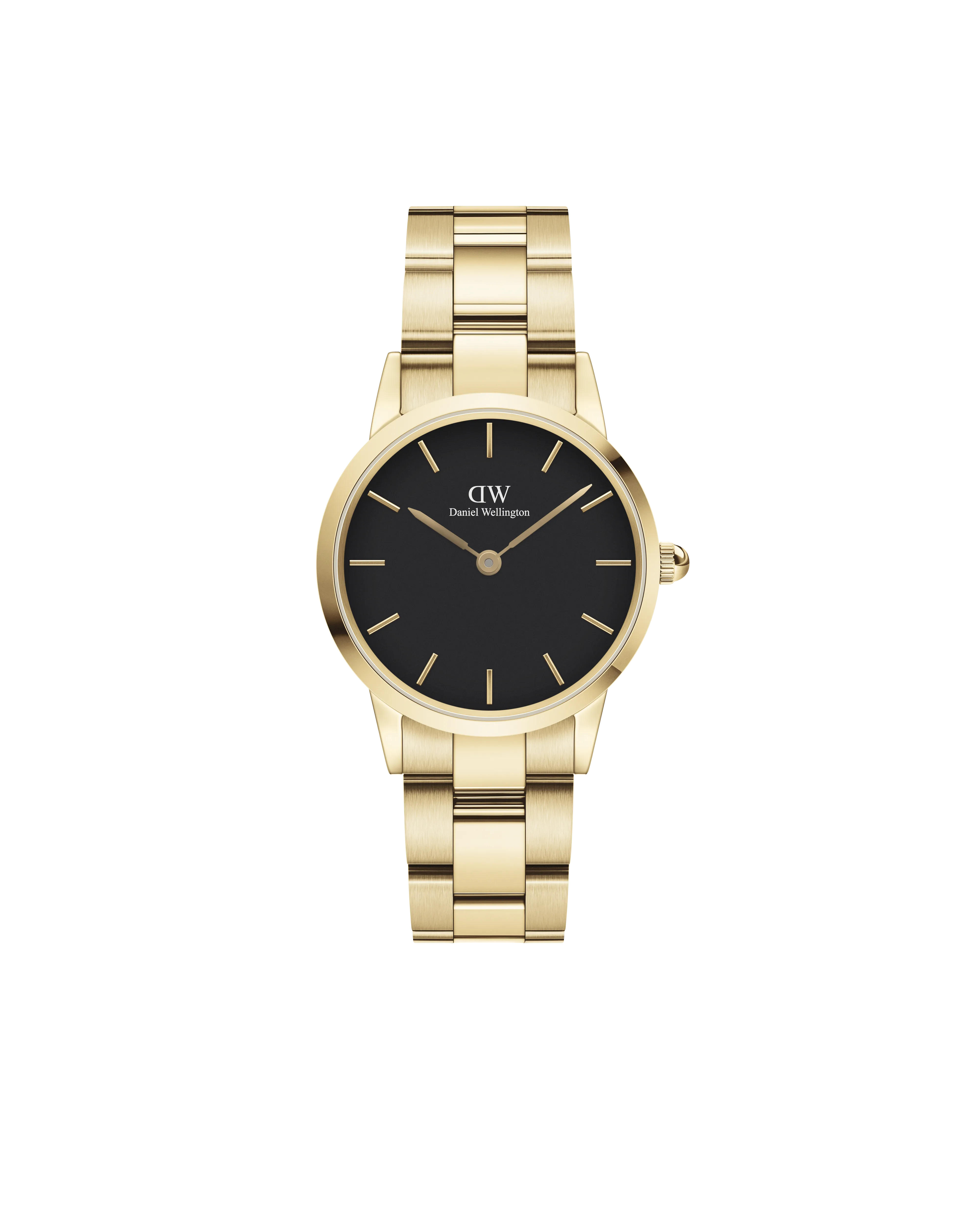 Daniel Wellington Iconic Link 28 mm Black Dial Women Analogue Watch - DW00100568