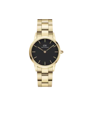 Daniel Wellington Iconic Link 28 mm Black Dial Women Analogue Watch - DW00100568