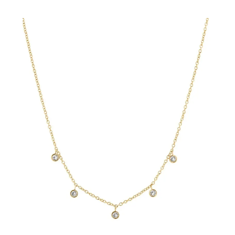 Dew Drop Necklace Multi Gold