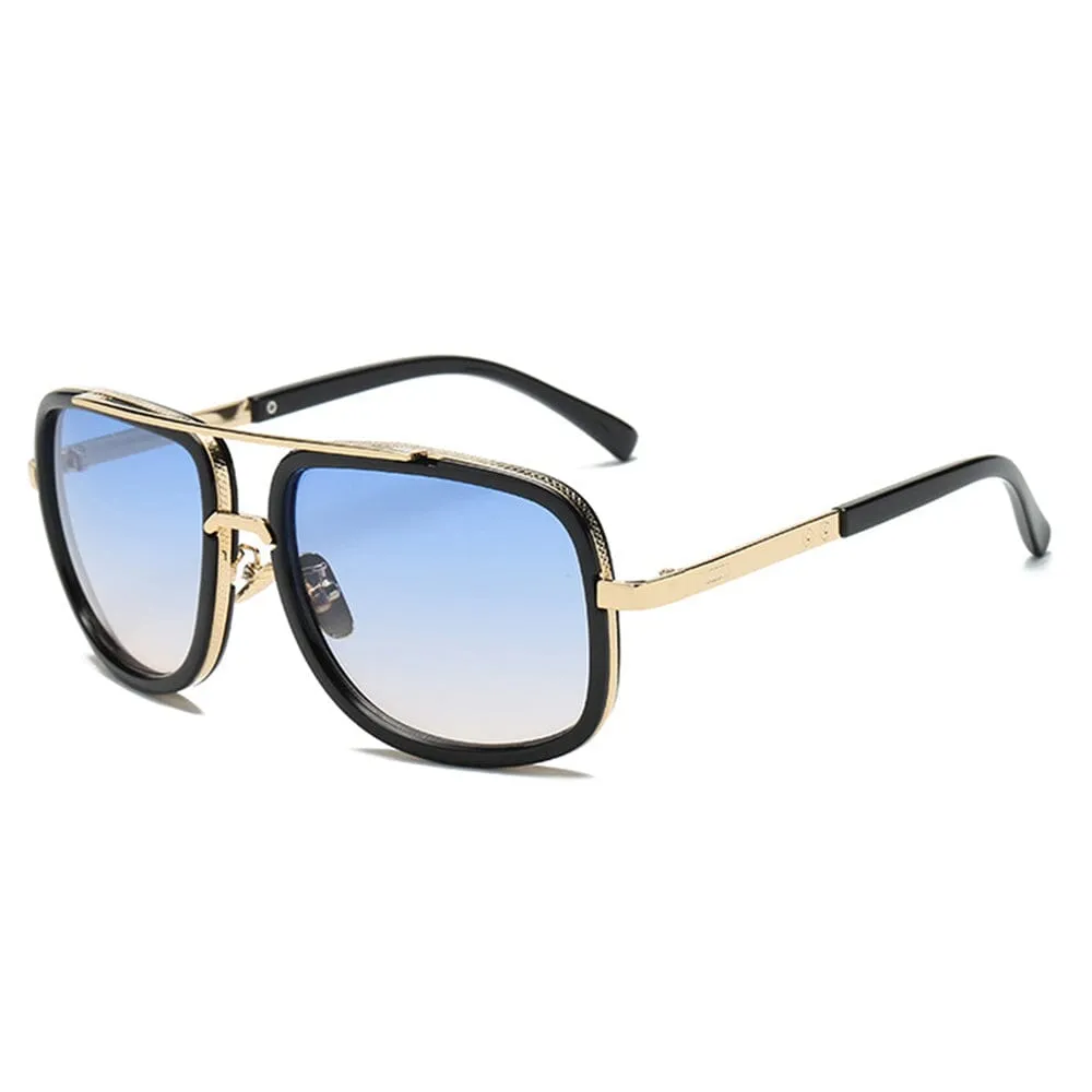 Dynasty Aviators  - Gold & Blue Sunglasses