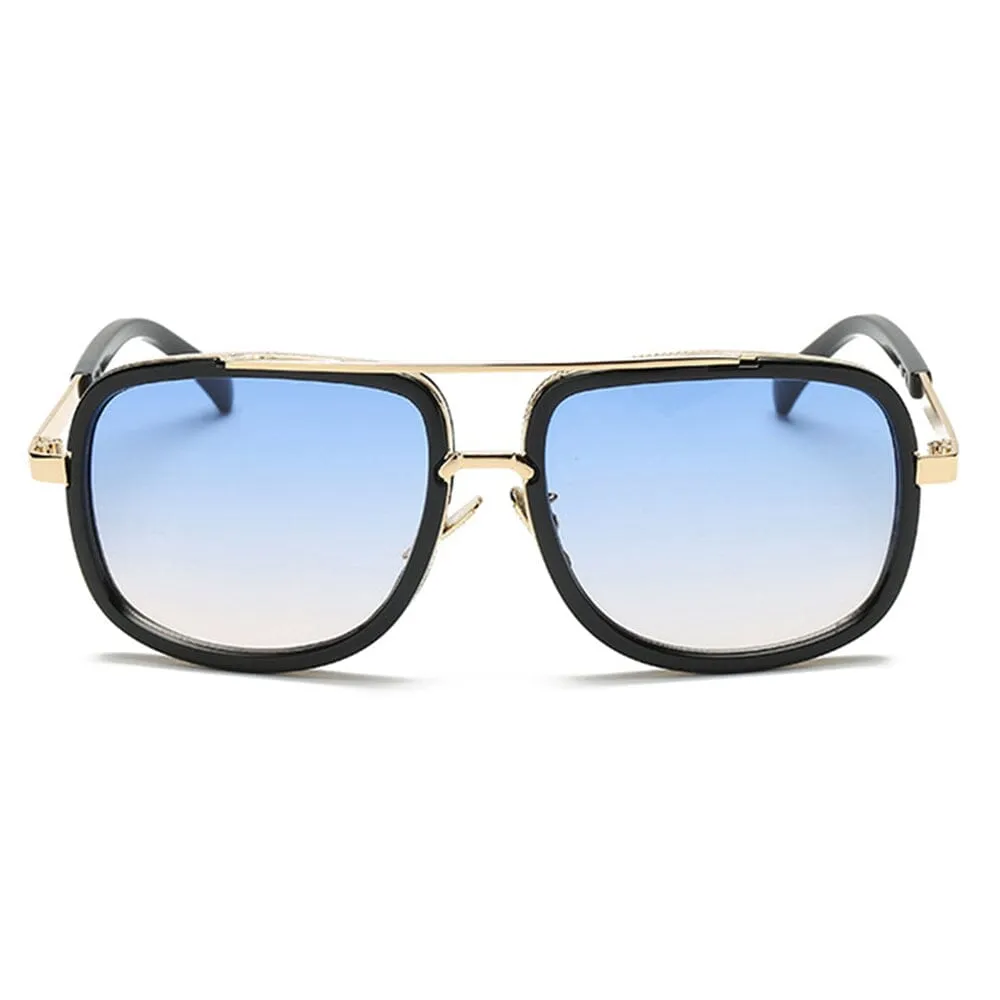 Dynasty Aviators  - Gold & Blue Sunglasses