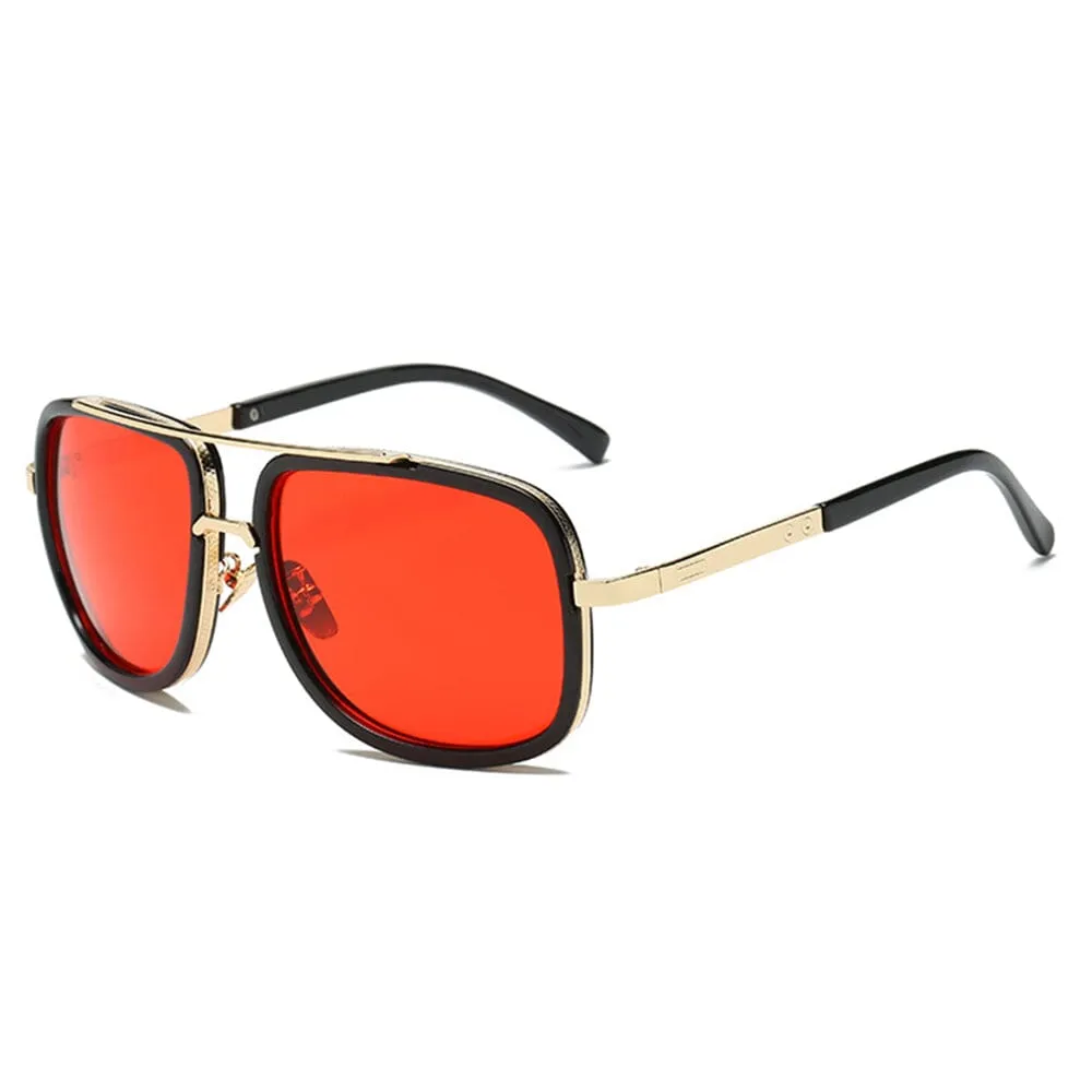 Dynasty Aviators  - Gold & Red Sunglasses