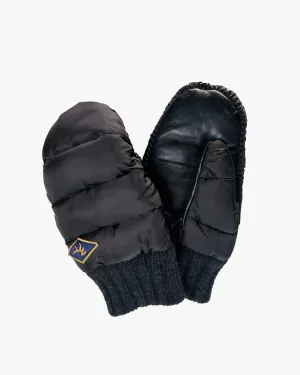 Elmer Caterpillar Sheepskin Palm Mittens - Black