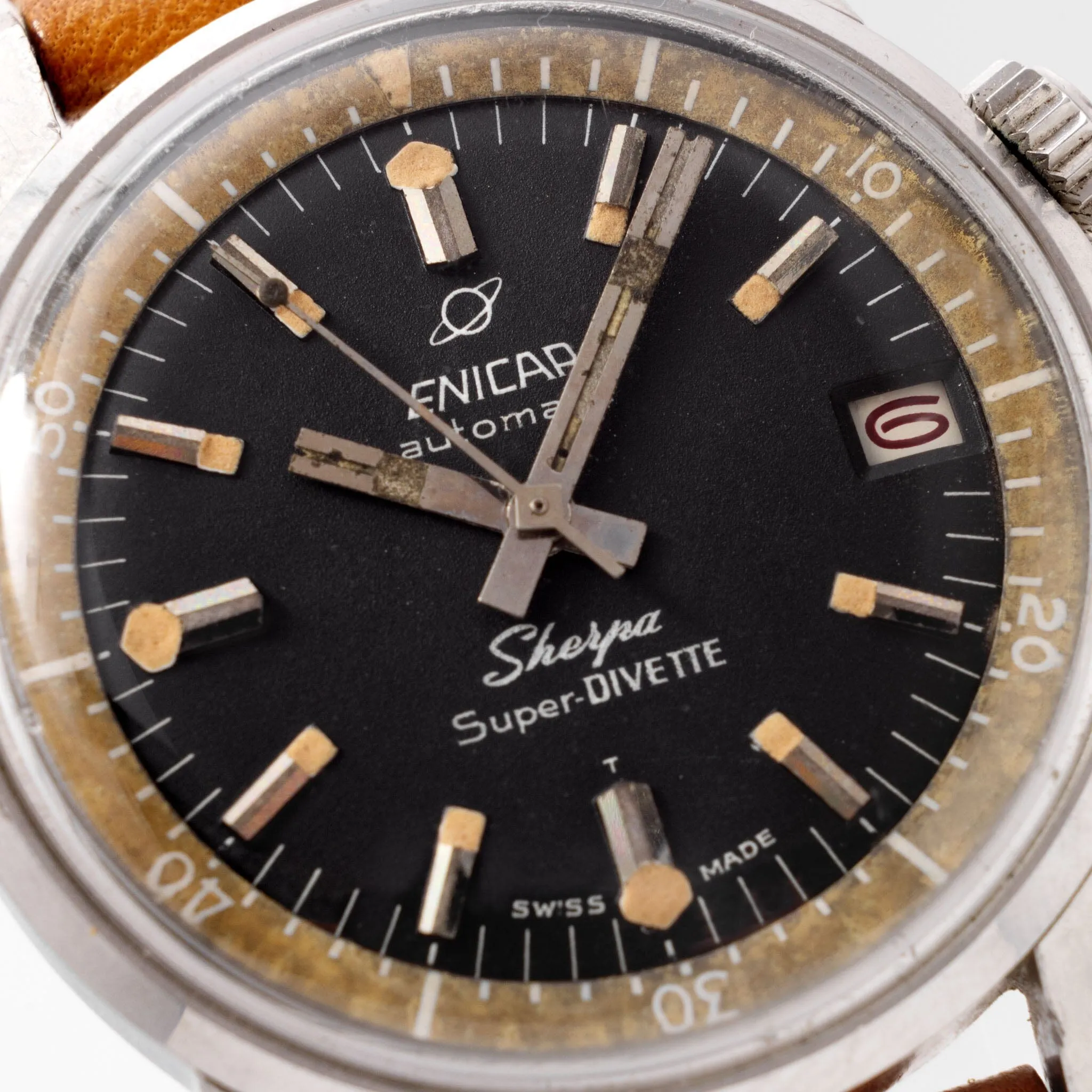 Enicar Sherpa Super-Divette Tropical Bezel Ref 145/004