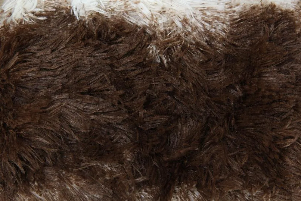 FabSeasons Dark Brown Faux Fur Neck Warmer