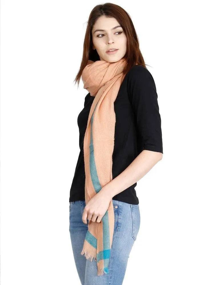 FabSeasons Peach Solid Unisex Scarf