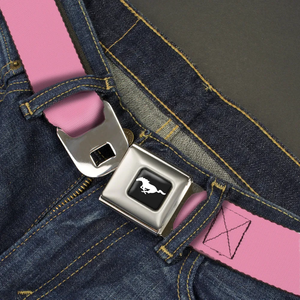 Ford Mustang Seatbelt Belt - Baby Pink Webbing