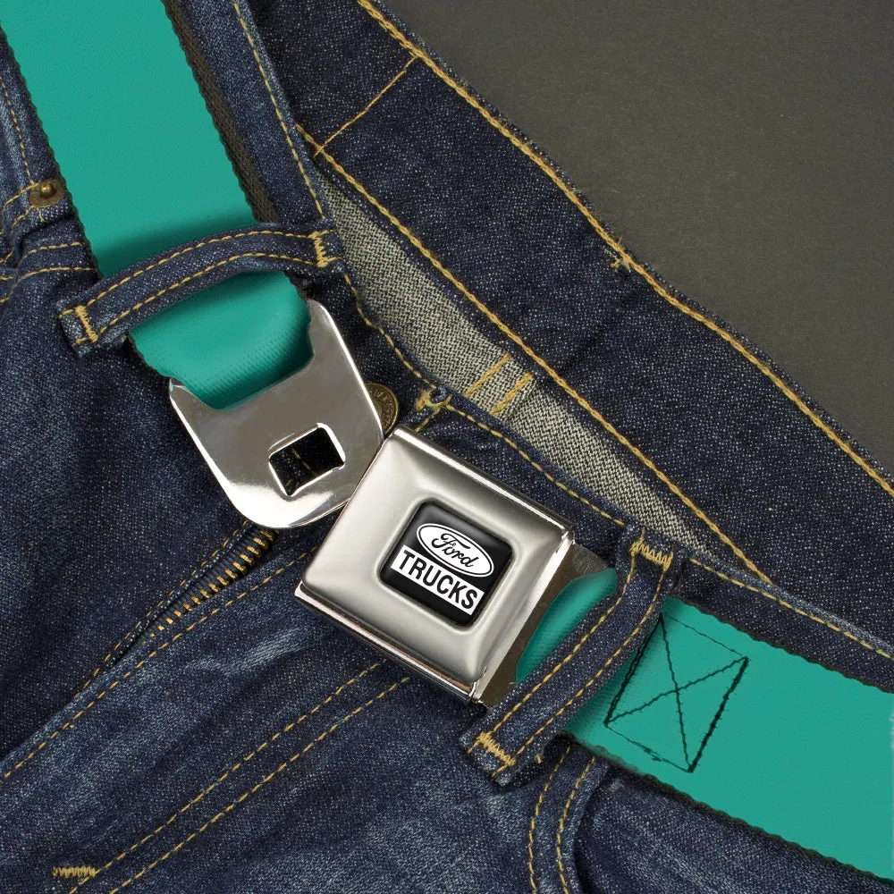 Ford Trucks Seatbelt Belt - Teal Webbing