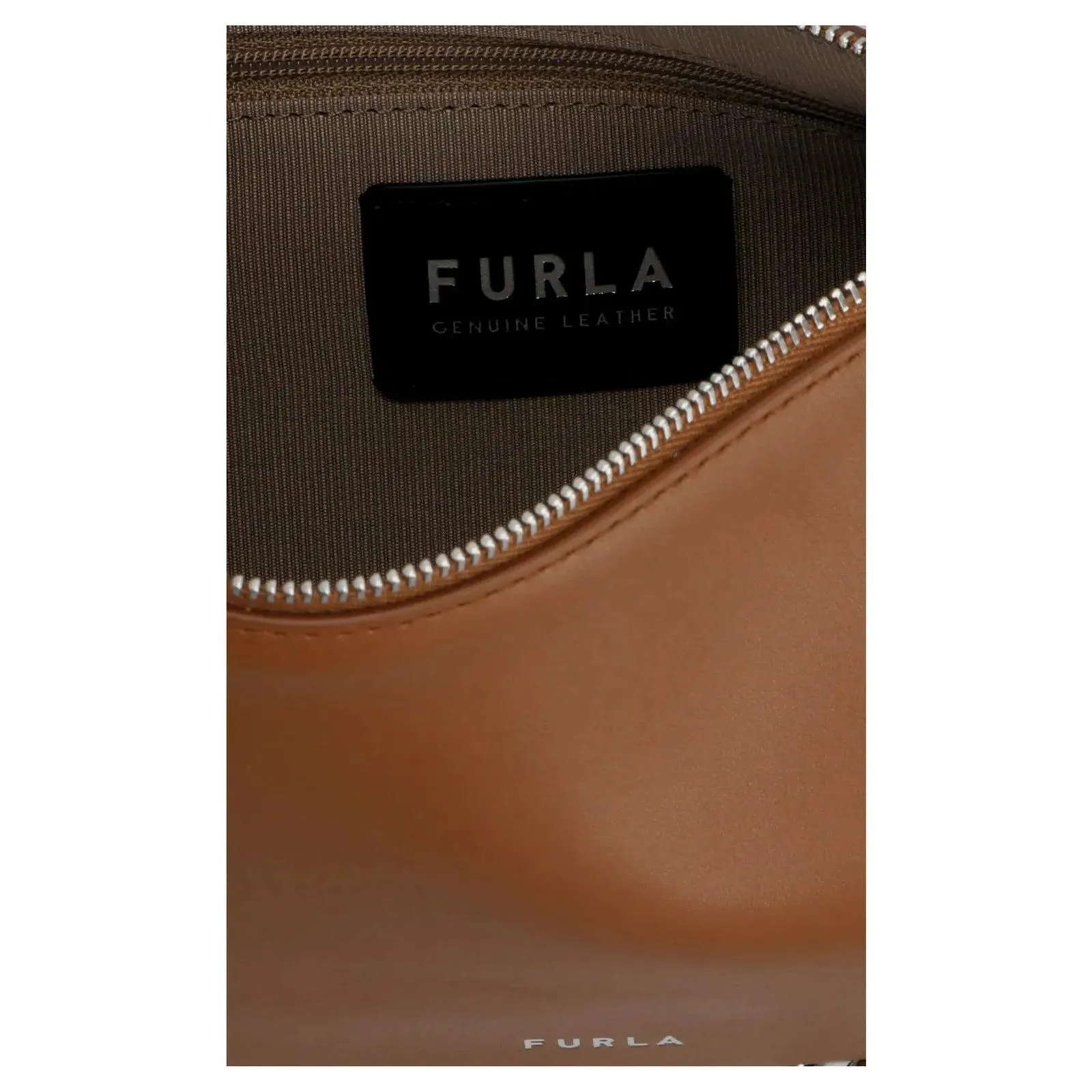 Furla 'Moon' Small Shoulder Bag - Cognac