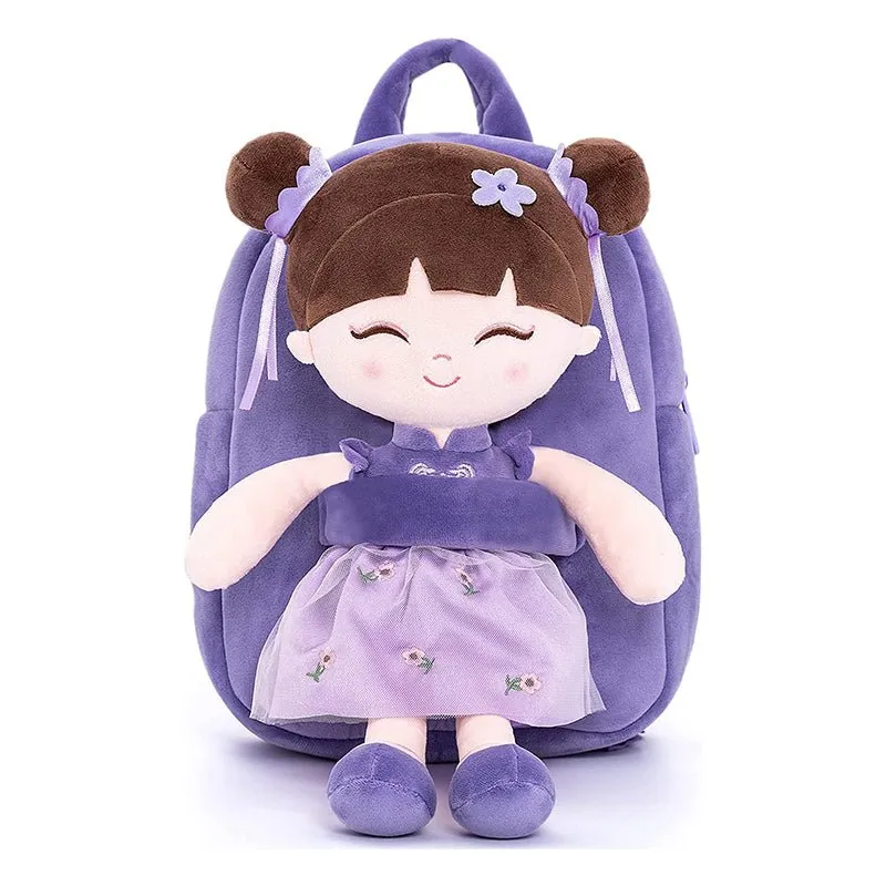 Gloveleya 9-inch Personalized Chinese Traditional Dolls Backpacks Crape Myrtle