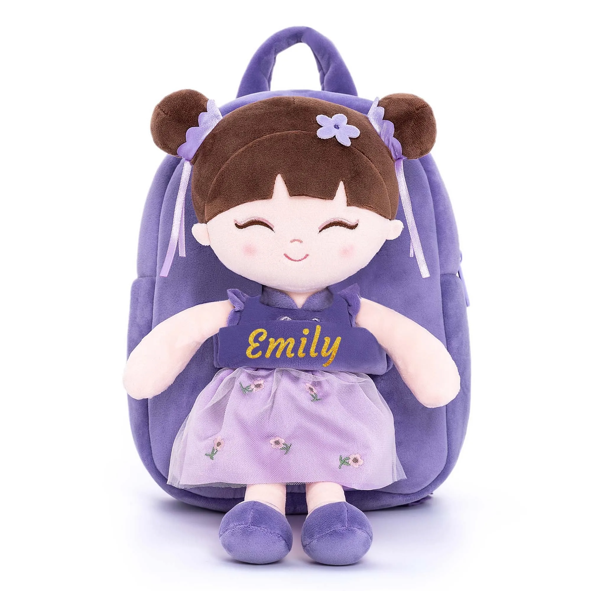 Gloveleya 9-inch Personalized Chinese Traditional Dolls Backpacks Crape Myrtle