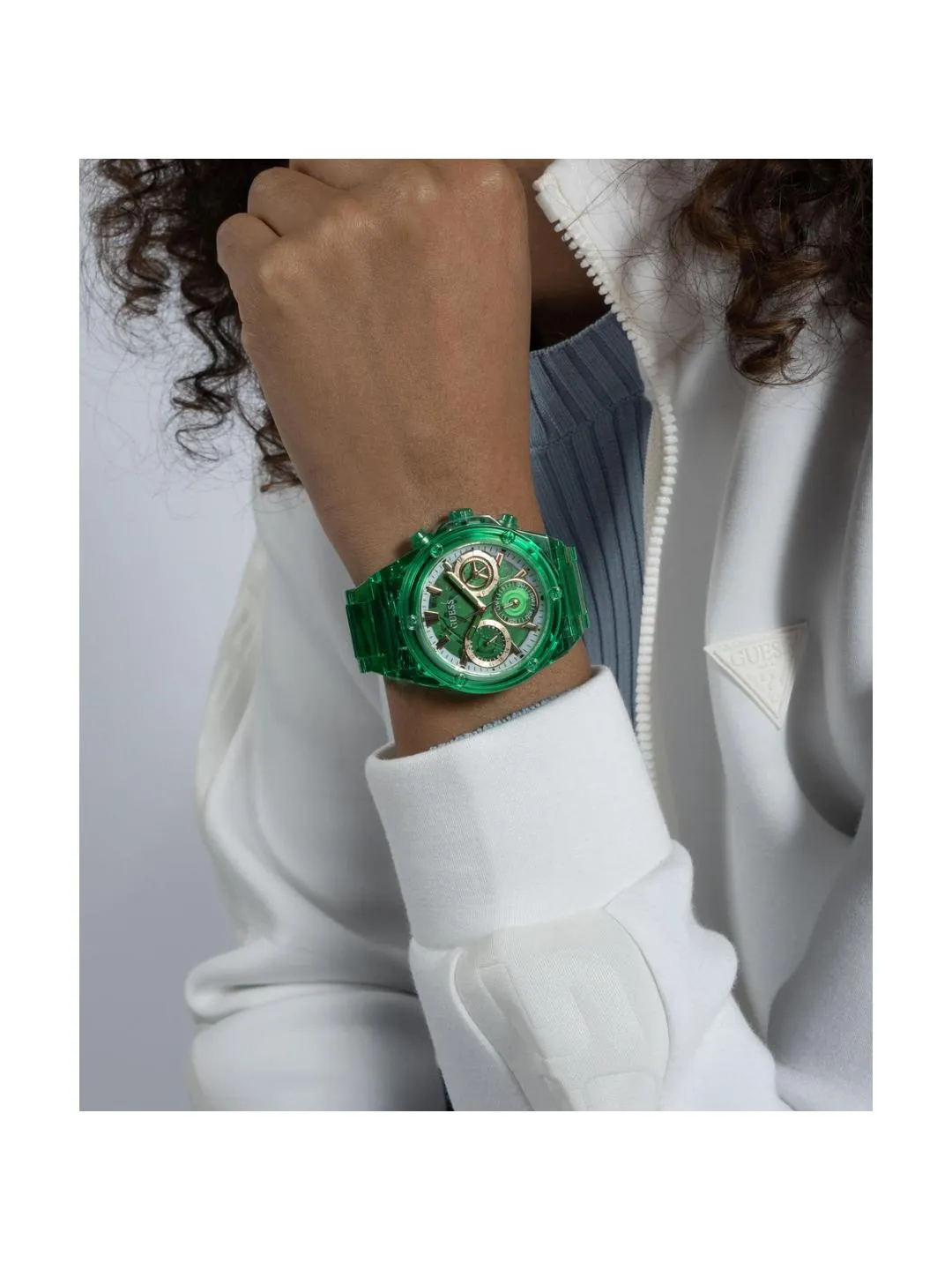 Guess Green Dial Women Analog Watch - GW0650L3