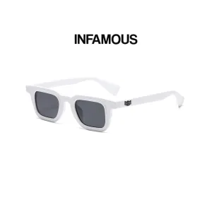 Infamous - White & Black Sunglasses