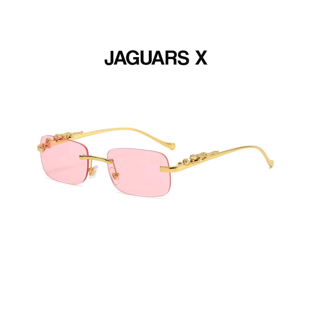 Jaguars X - Gold & Dark Pink Sunglasses