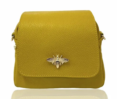 Jijou Capri Bibi Bumble Bee Leather Crossbody Bag