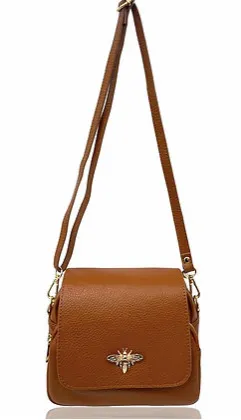 Jijou Capri Bibi Bumble Bee Leather Crossbody Bag