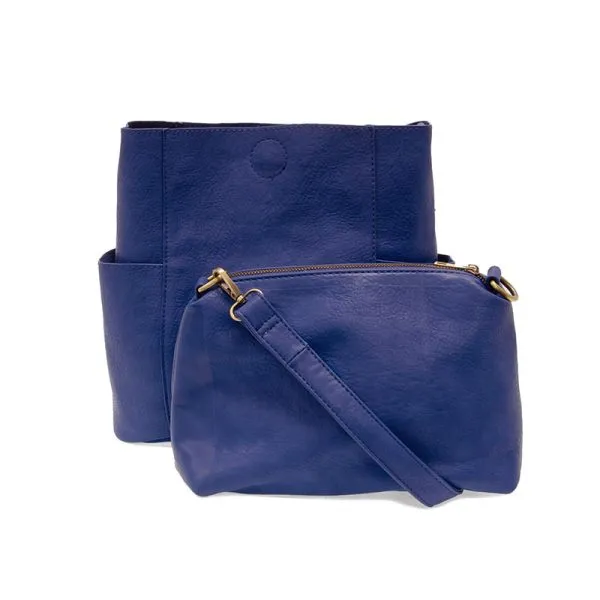 Kayleigh Side Pocket Bucket Bag - L8089-97 -  COBALT