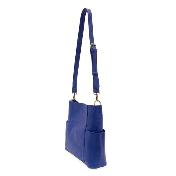 Kayleigh Side Pocket Bucket Bag - L8089-97 -  COBALT