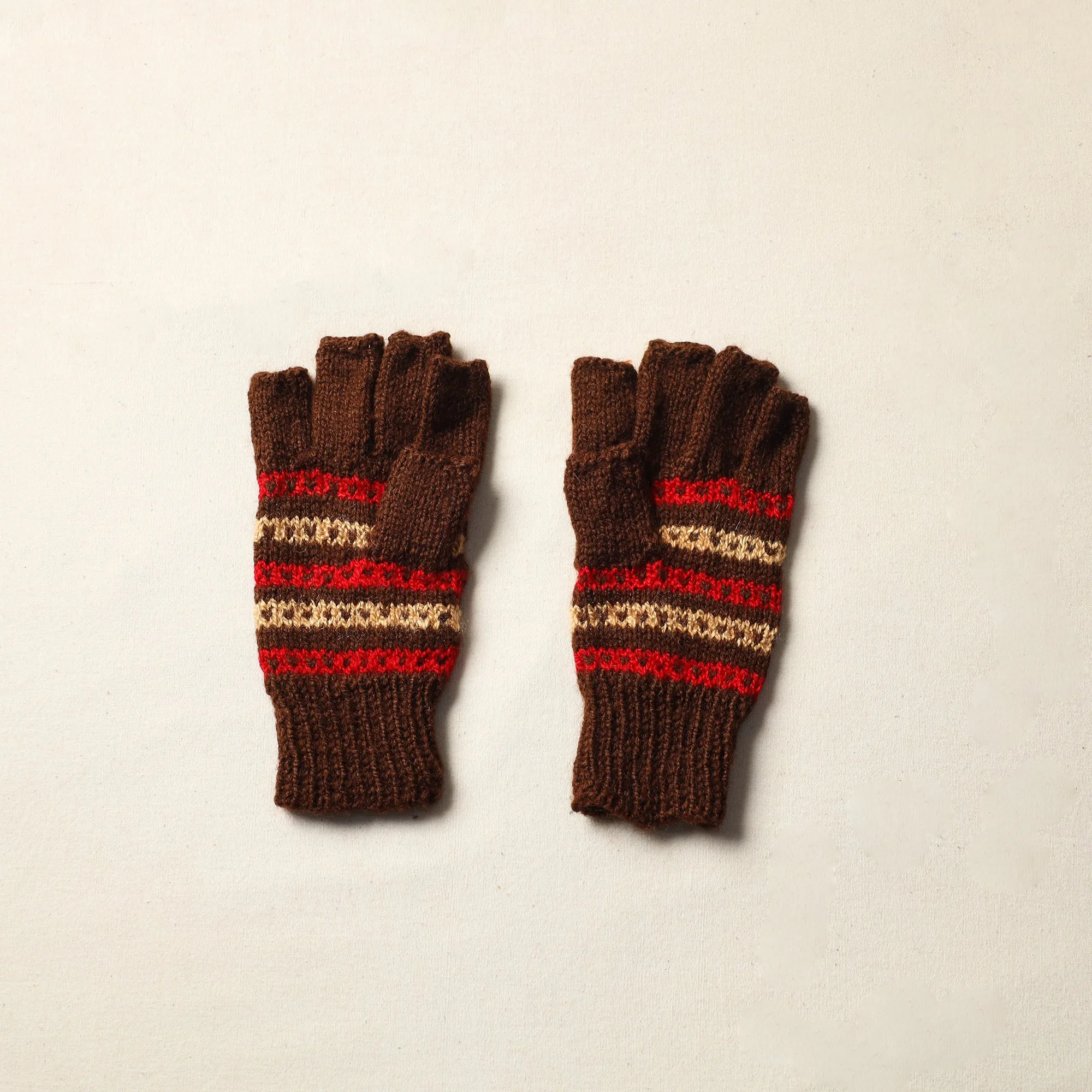 Kumaun Hand Knitted Woolen Gloves (Adult) 09