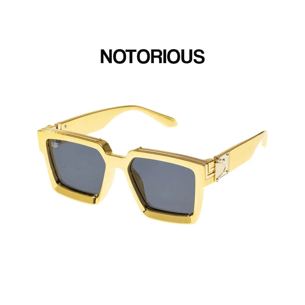 Notorious - Gold Plating & Black Sunglasses