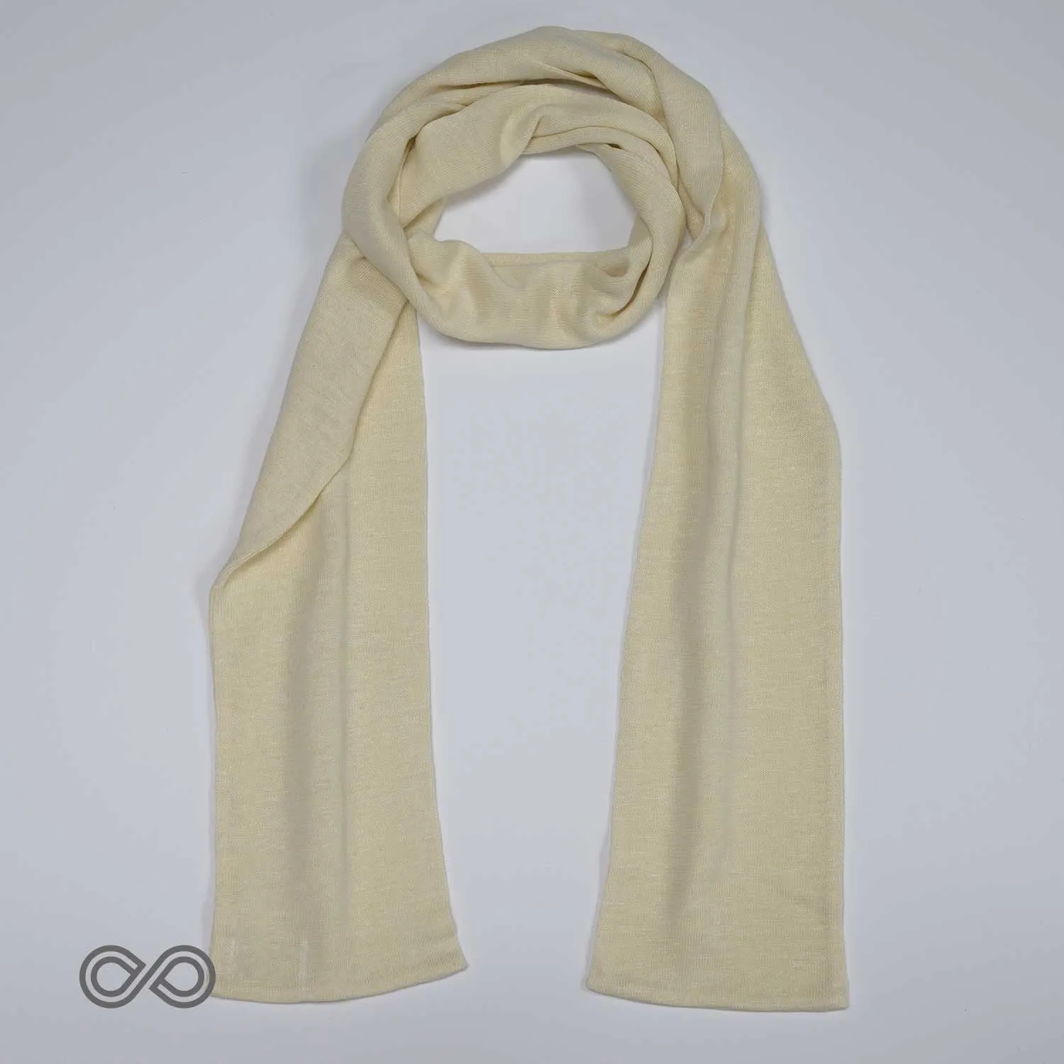 NOTTINGHAM 100% Organic Hemp Knit Scarf (Double Layer) (Unisex) (77" x 7")