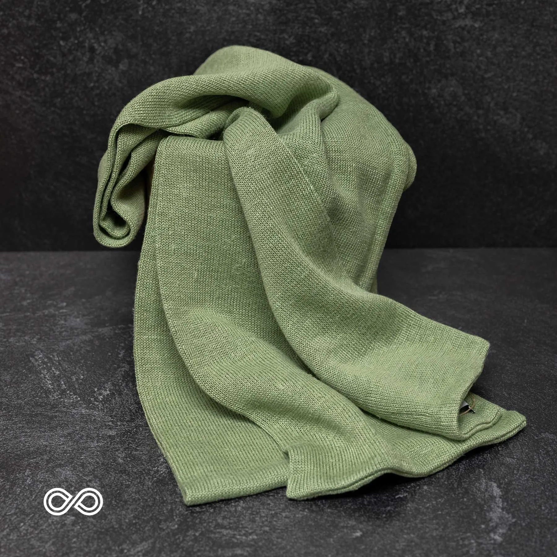 NOTTINGHAM 100% Organic Hemp Knit Scarf (Double Layer) (Unisex) (77" x 7")