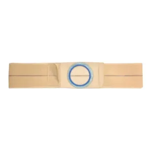 Nu-Hope Support Belt, Original Flat Panel, 3-1/8" Center Stoma, 4" Wide, Prolapse Strap, Large (36" to 41" Waist), Beige