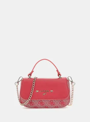 Pink Crossbody Flap Bag