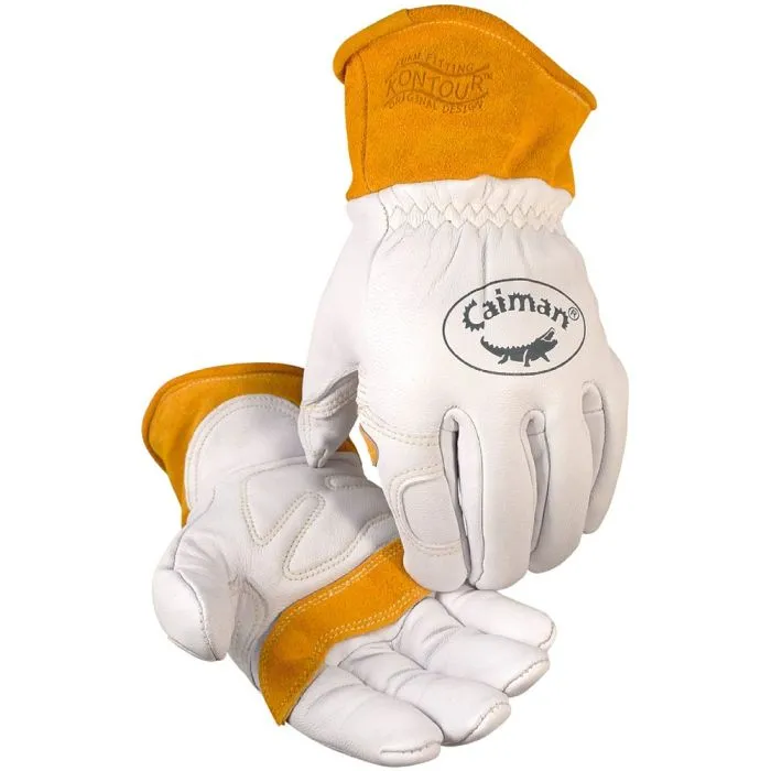 PIP Caiman 1871 Premium Goat Grain Unlined Palm Wool Insulated Back TIG/MIG/Multi-Task Welding Gloves, 1 Pair