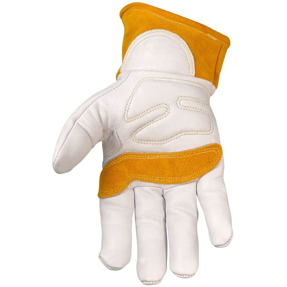 PIP Caiman 1871 Premium Goat Grain Unlined Palm Wool Insulated Back TIG/MIG/Multi-Task Welding Gloves, 1 Pair