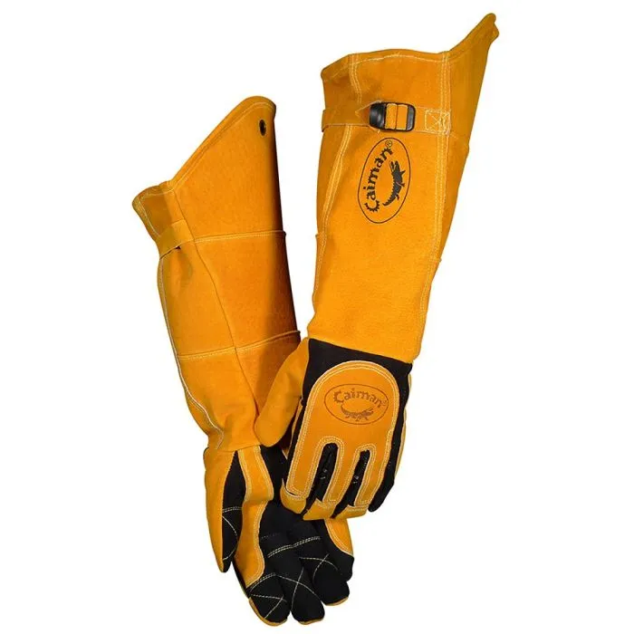 PIP Caiman 1878 21" Deerskin FR Insulated MIG/Stick Welding Gloves, 1 Pair