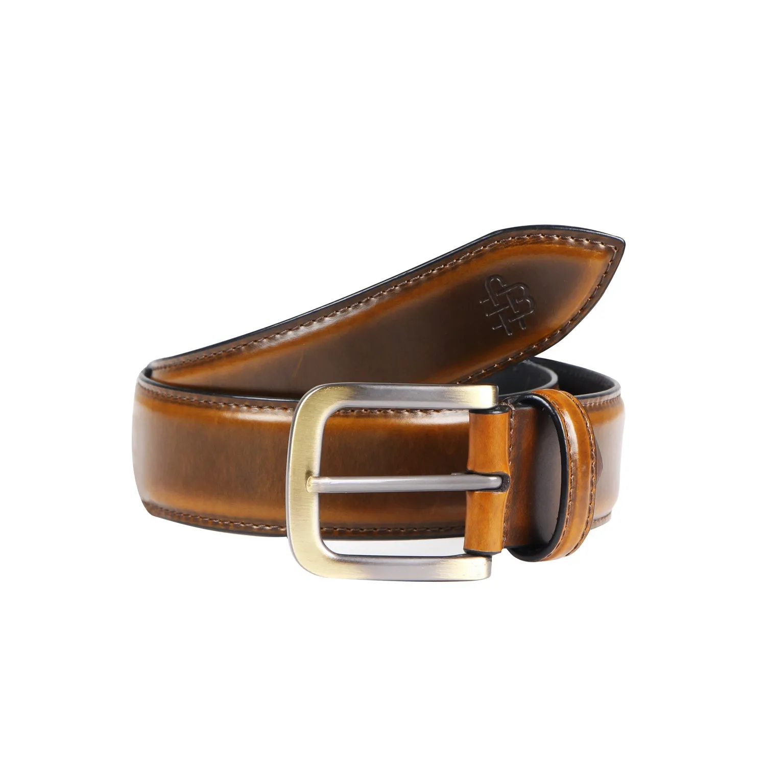 Premium Solid Pure Leather Belt - Brown