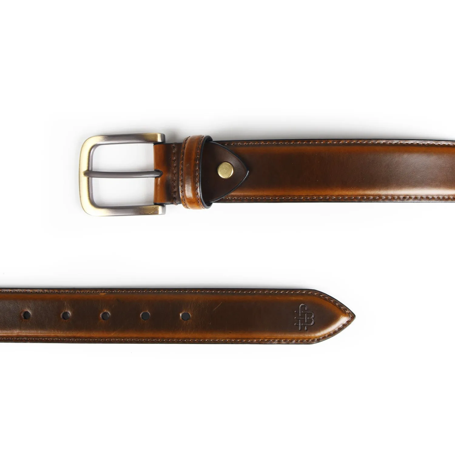 Premium Solid Pure Leather Belt - Brown